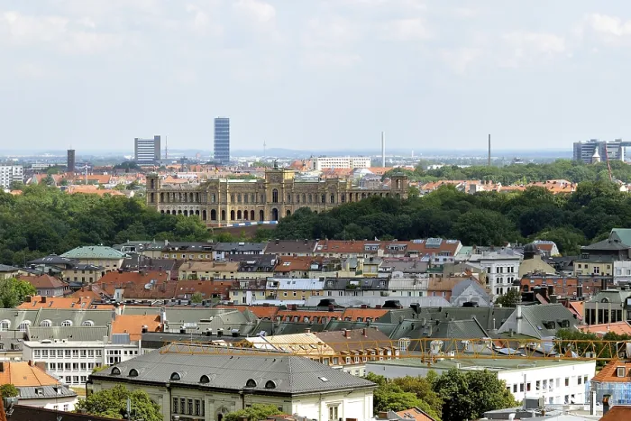Framed Print : View from the Alter Peter church towards the Maximilianeum building Framed Print : View from the Alter Peter church towards the Maximilianeum building