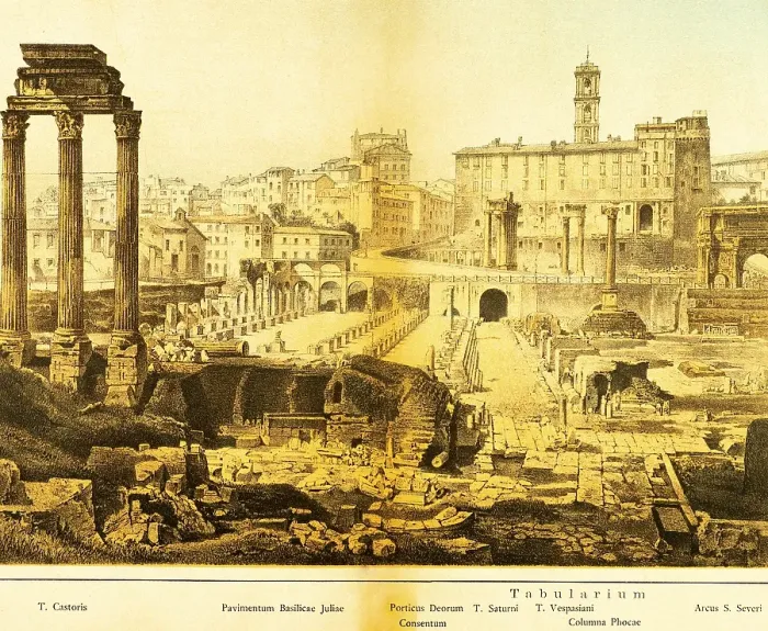 Framed Print : View of ancient Rome from the Roman Forum Framed Print : View of ancient Rome from the Roman Forum