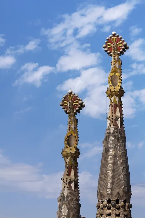 Framed Print : View of two apostle towers, Sagrada Familia Framed Print : View of two apostle towers, Sagrada Familia