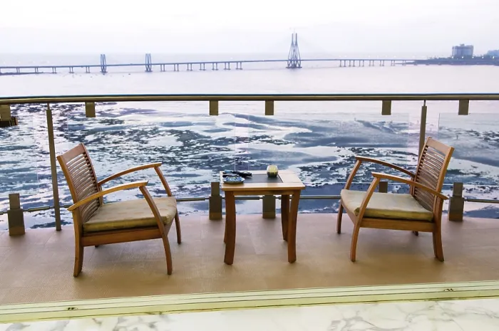 Framed Print : View of bandra worli rajiv gandhi sea link from balcony