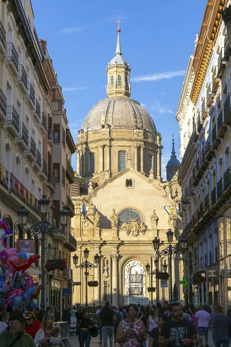 Framed Print : View of Basilica of Our Lady of the Pillar cathedral church from Calle de Alfonso I Framed Print : View of Basilica of Our Lady of the Pillar cathedral church from Calle de Alfonso I