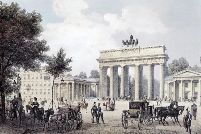 Framed Print : View of Berlin, Brandenburg Gate