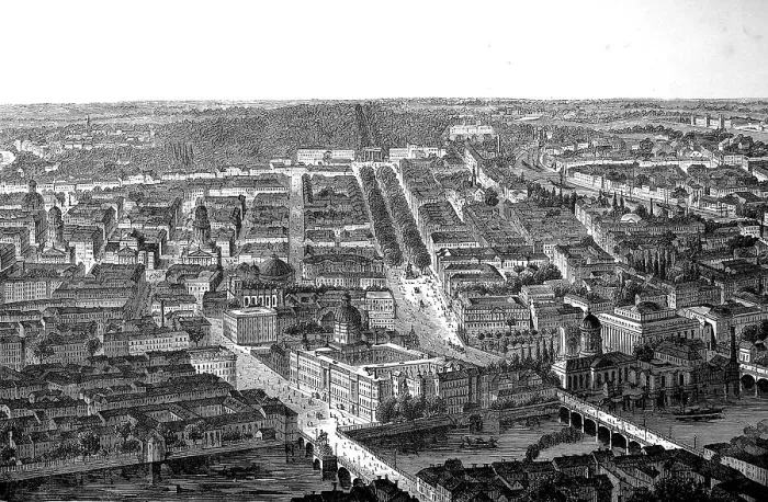 Framed Print : View of Berlin, Germany, in 1890 Framed Print : View of Berlin, Germany, in 1890