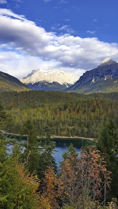 Framed Print : View of Blindsee and Zugspitze from the Fern Pass