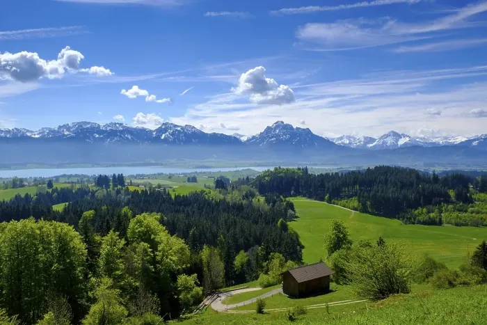 Framed Print : View from the book at Zwieselberg mountain