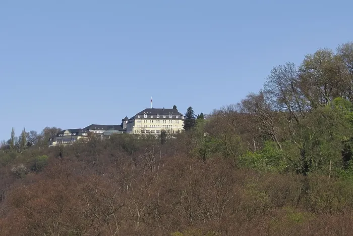 Framed Print : View of buildings in the Siebengebirge