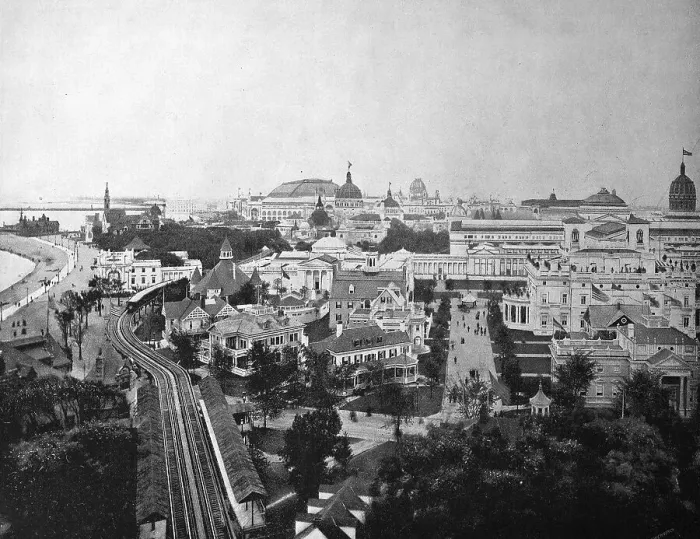 Framed Print : View to the buildings at the territory of the World Exposition 1893 Framed Print : View to the buildings at the territory of the World Exposition 1893