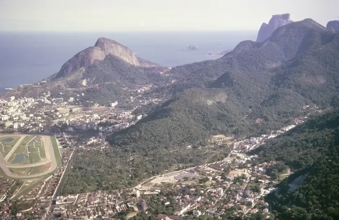 Framed Print : View over the city of Rio de Janeiro, Brazil, South America 1962, South America