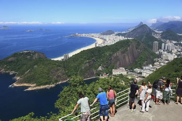 Framed Print : View of the city of Rio de Janeiro from Sugar Loaf Mountain