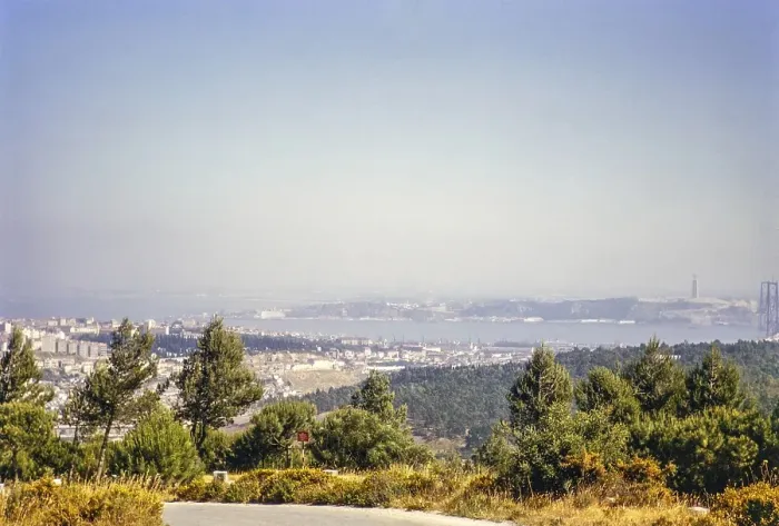 Framed Print : View over city and River Tagus estuary and river mouth, Lisbon, Portugal, Europe 1965, Europe Framed Print : View over city and River Tagus estuary and river mouth, Lisbon, Portugal, Europe 1965, Europe