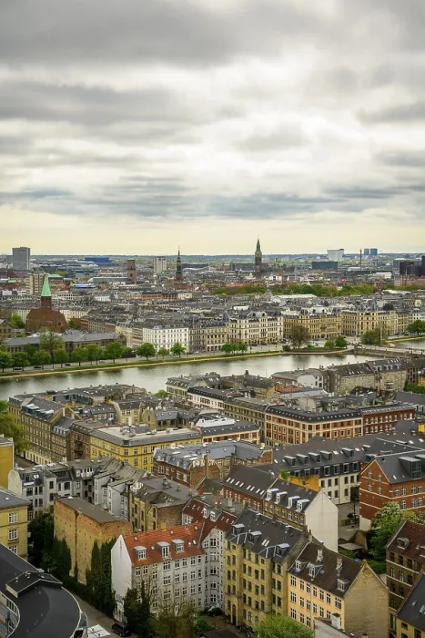 Framed Print : View over the city, Sortedams So