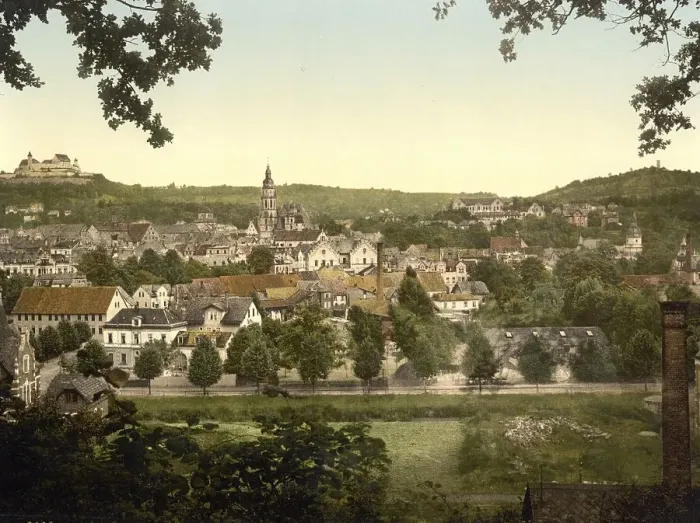 Framed Print : View of Coburg, Franconia, Bavaria, c Framed Print : View of Coburg, Franconia, Bavaria, c