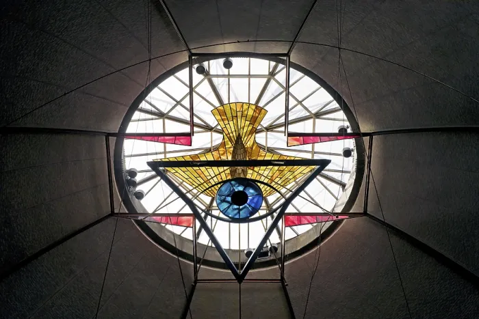 Framed Print : View of the dome apex with Trinity window by Rudolf Hoflehner