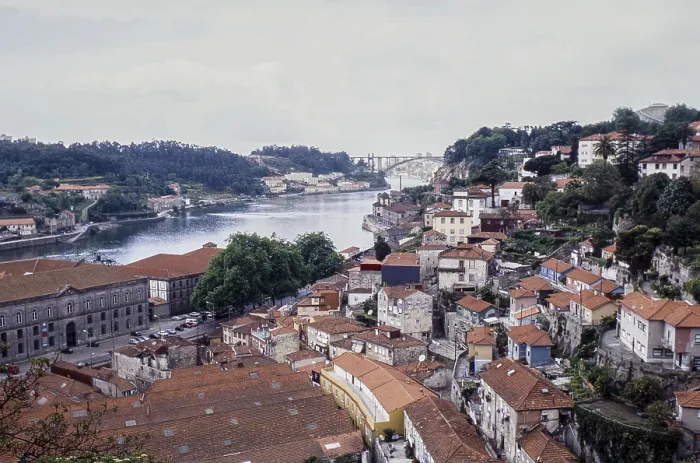 Framed Print : View of the Douro from Jardim Joao Chagas and old town Framed Print : View of the Douro from Jardim Joao Chagas and old town