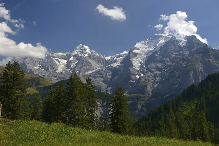 Framed Print : View of the Eiger, Moench and Jungfrau