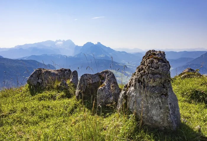Framed Print : View from the Einberg to the Dachstein massif