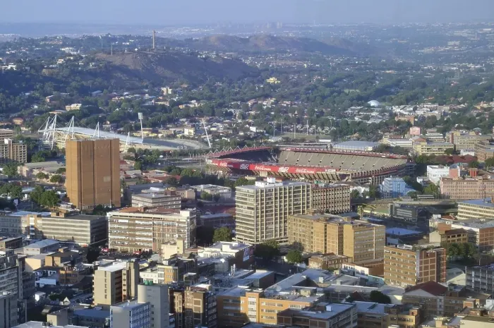 Framed Print : View of the Ellis Park or Coca-Cola Park Stadium