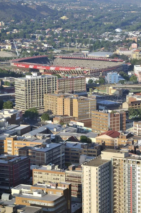 Framed Print : View of the Ellis Park or Coca-Cola Park Stadium