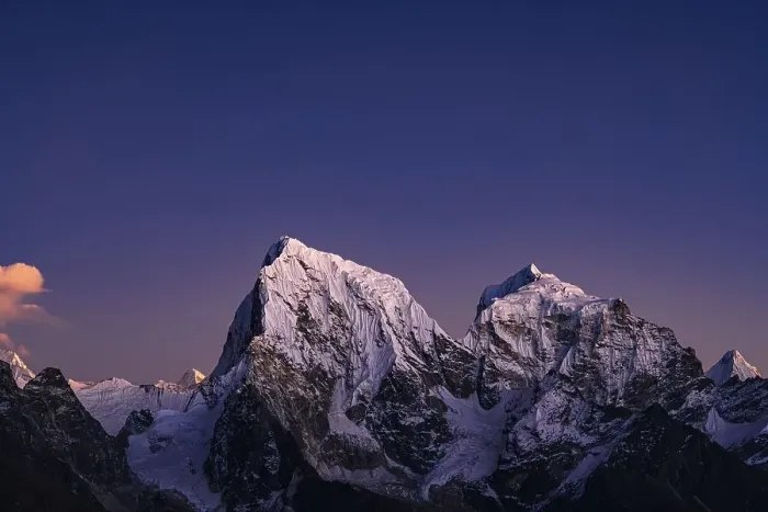 Framed Print : View in the evening light from Renjo La Pass 5417 m to the east to Cholatse Framed Print : View in the evening light from Renjo La Pass 5417 m to the east to Cholatse
