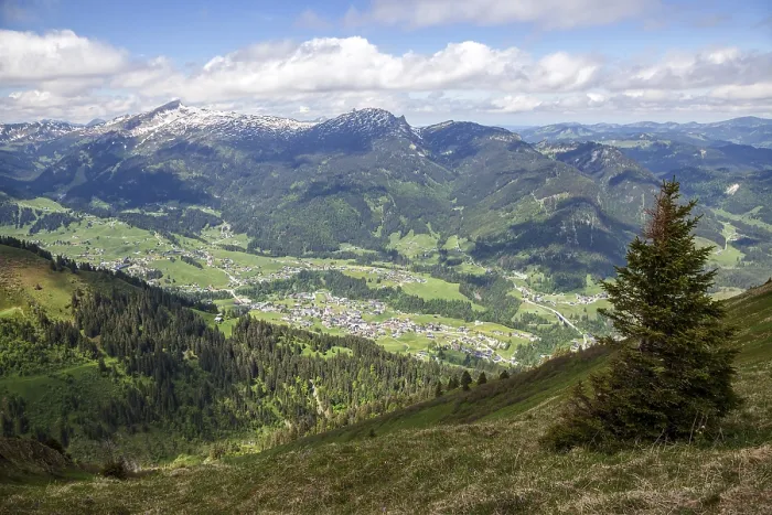 Framed Print : View from Fellhorngrat to Riezlern Framed Print : View from Fellhorngrat to Riezlern