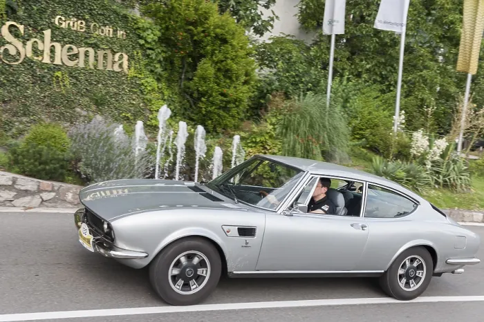 Framed Print : Side view of the FIAT Dino with start number 132 Framed Print : Side view of the FIAT Dino with start number 132
