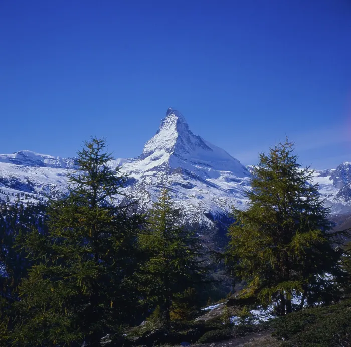 Framed Print : View over the Findelenalm above Zermatt to the Matterhorn