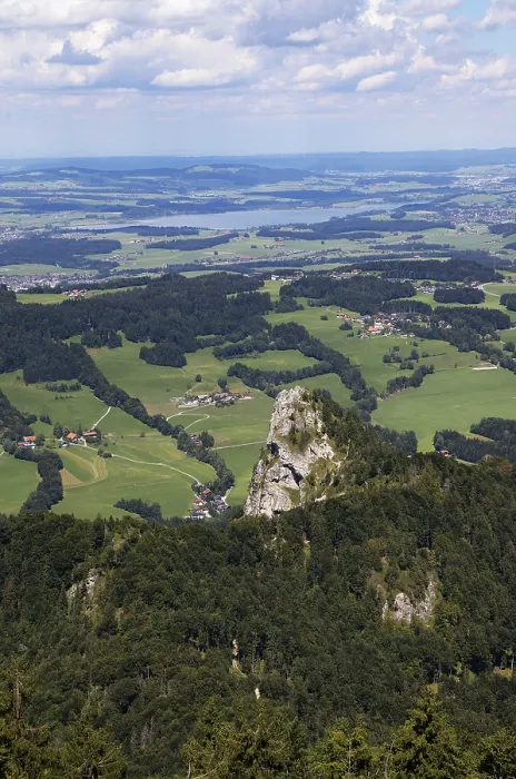 Framed Print : View from the Gaisbergspitze to the Nockstein and Wallersee