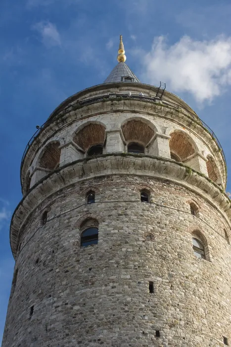 Framed Print : View of the Galata Tower from ancient times in Istanbul