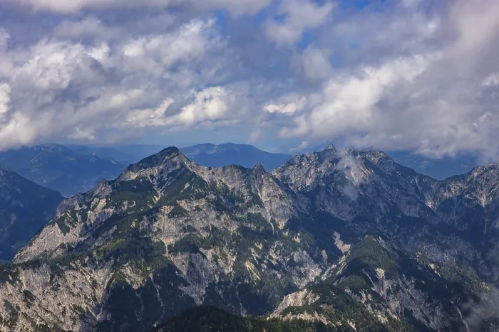 Framed Print : View from Gamsfeld to Rinnkogel and Rettenkogel