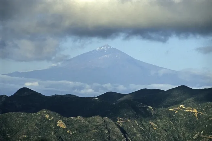 Framed Print : View from Gomera island to Teide volcano on Tenerife island Framed Print : View from Gomera island to Teide volcano on Tenerife island