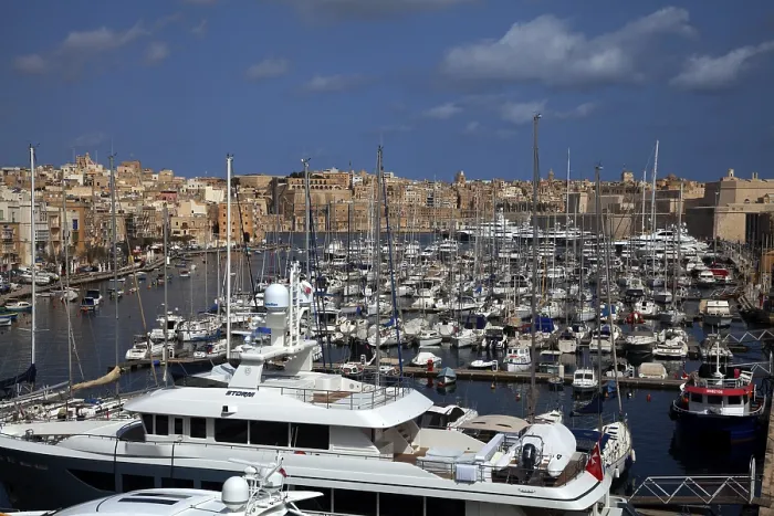 Framed Print : View of the Grand Harbour Marina Valletta Framed Print : View of the Grand Harbour Marina Valletta