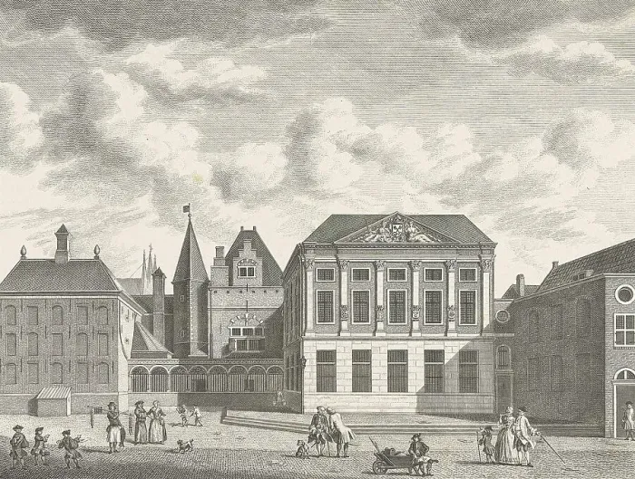 Framed Print : View of Gravensteen Castle in Leiden