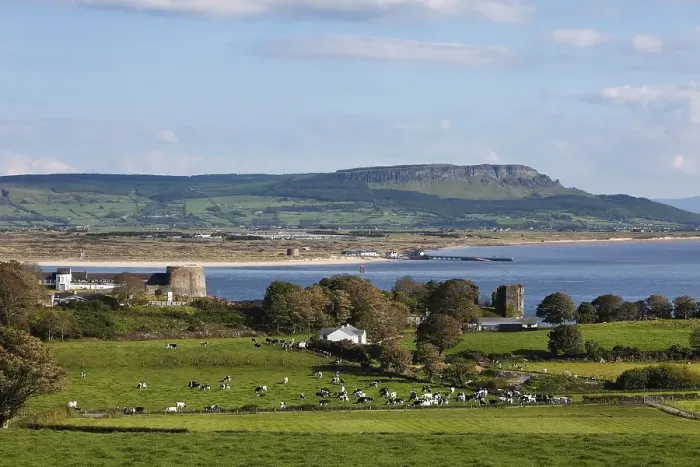Framed Print : View over Greencastle on Inishowen Peninsula