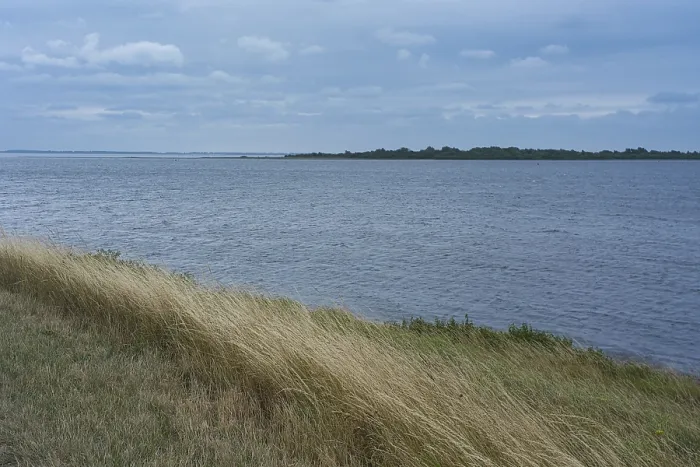 Framed Print : View over the Grevelingenmeer, the largest inland saltwater lake in Western Europe