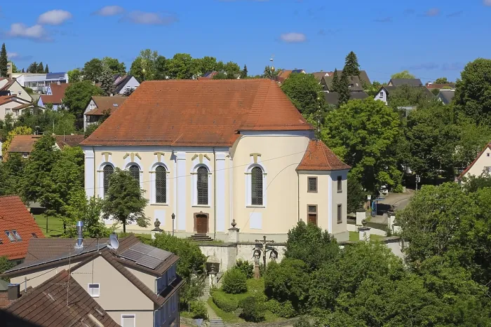 Framed Print : View of Haigerloch, St Anna's Catholic Church Framed Print : View of Haigerloch, St Anna's Catholic Church