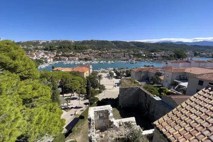 Framed Print : View of harbor and old town from the church tower Framed Print : View of harbor and old town from the church tower