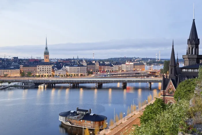 Framed Print : View of the historic centre, Gamla Stan Framed Print : View of the historic centre, Gamla Stan