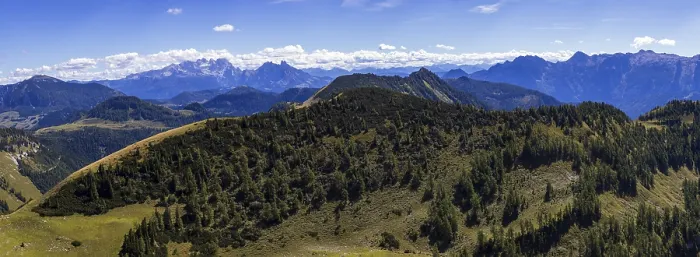 Framed Print : View from Hoher Zinken with GroBes Radl and Dachstein