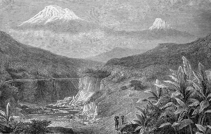 Framed Print : View of Kilimanjaro, Tanzania, Africa