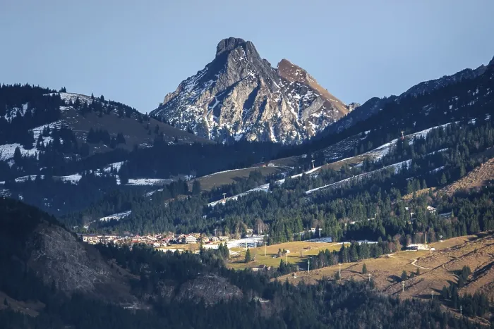 Framed Print : View from Kirwang, of the Allgau Alps Framed Print : View from Kirwang, of the Allgau Alps