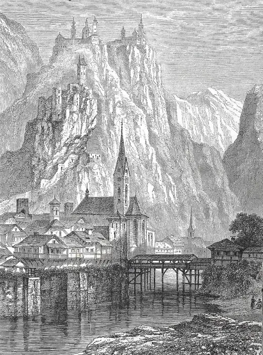 Framed Print : View of Klausen, c. 1885, Klausen Framed Print : View of Klausen, c. 1885, Klausen
