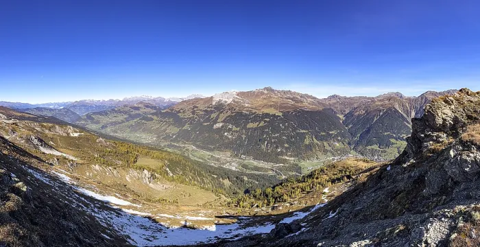 Framed Print : View of Klosters and the Prattigau Framed Print : View of Klosters and the Prattigau