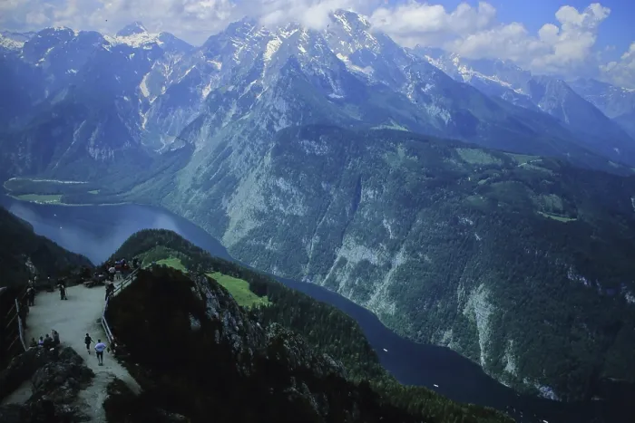 Framed Print : View of Konigssee from Jenner