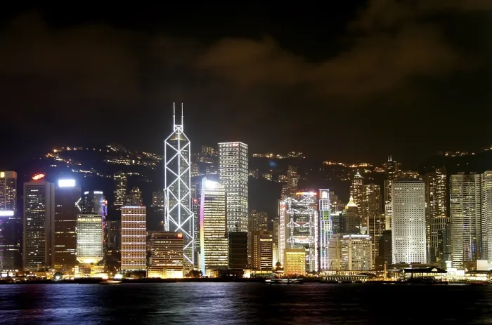 Framed Print : View from Kowloon, Tsim Sha Tsui shore