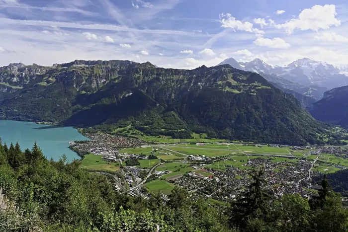 Framed Print : View of Lake Brienz from Harder Kulm Framed Print : View of Lake Brienz from Harder Kulm