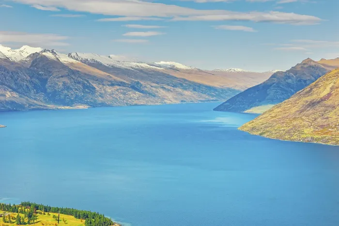 Framed Print : View across Lake Wakatipu and the Remarkables Mountain Range Framed Print : View across Lake Wakatipu and the Remarkables Mountain Range