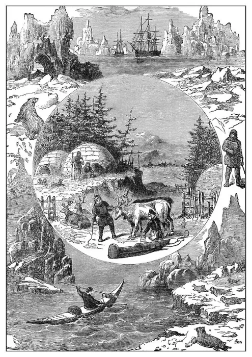 Framed Print : View of Lapland or Lappi, a landscape in Finland