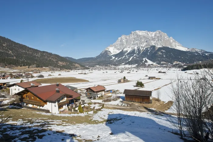 Framed Print : View from Lermoos to the Zugspitze