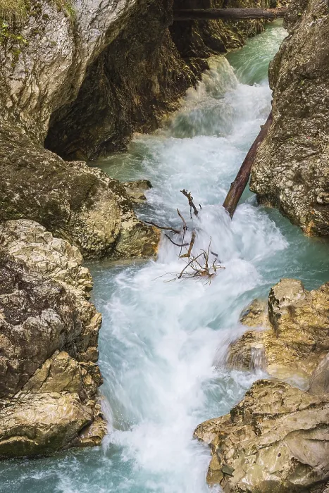 Framed Print : View of the Leutaschklamm gorge near Mittenwald Framed Print : View of the Leutaschklamm gorge near Mittenwald