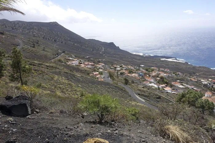 Framed Print : View over Los Quemados in the south-west of the island